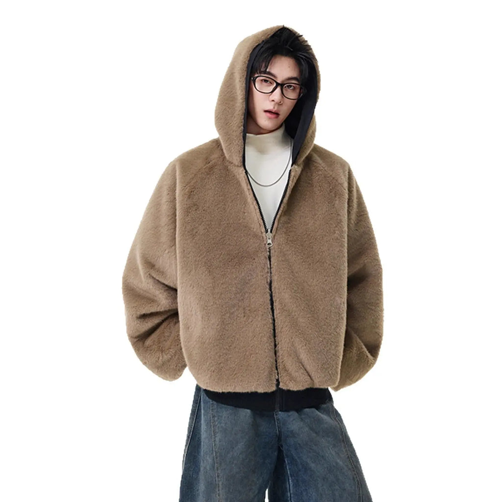 Men's Reversible Fleece-Lined Hooded Coat — Hong Kong Style style-haven-vwag8