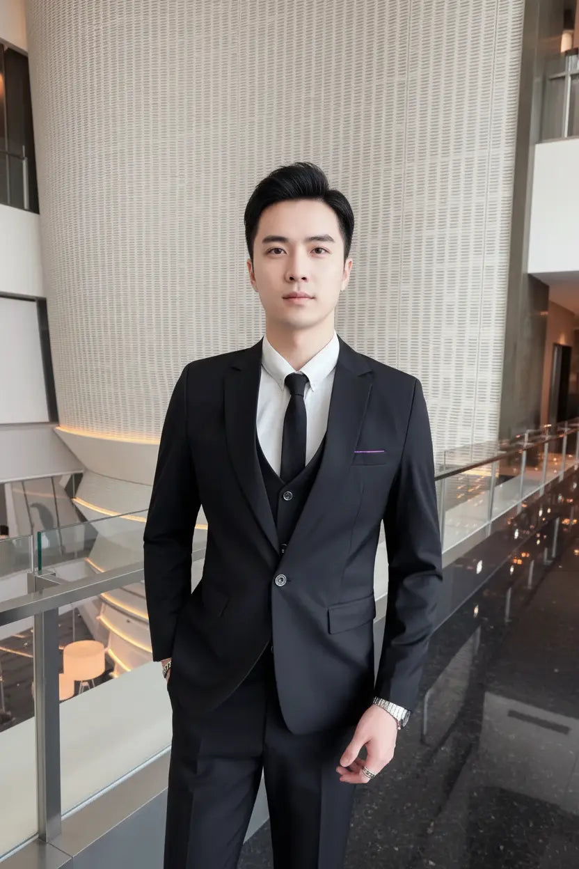 Expanded Black Three-Piece Suit Interior - Full Model
