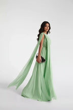Expanded Green Dress Detail Shot