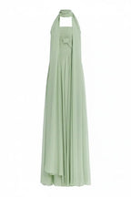 Expanded Green Dress Flat Lay