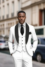 Expanded White Three-Piece Suit - Full Model