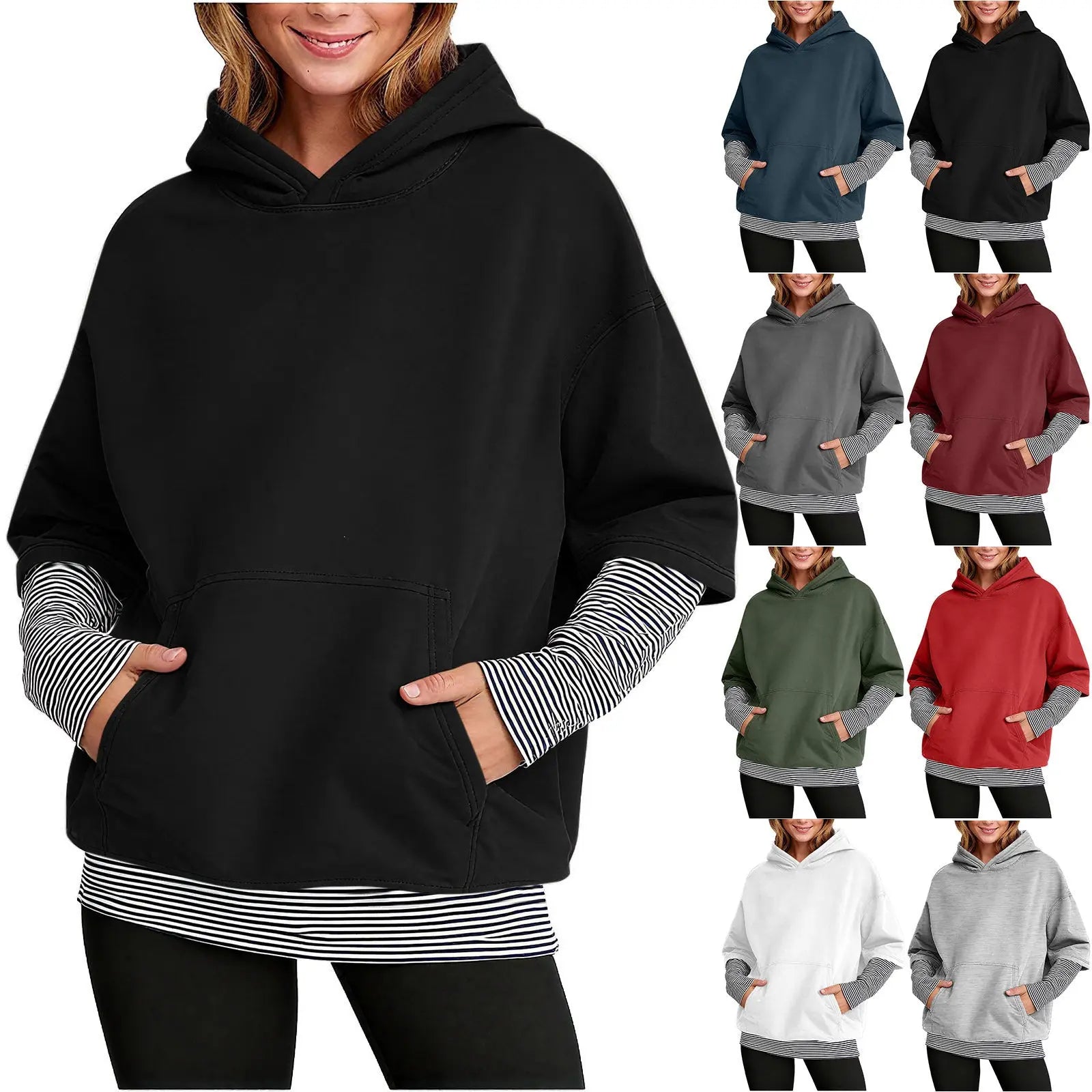 Trendy Hong Kong-style Hip-hop Loose-fitting Coat Hoodie style-haven-vwag8