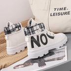 New All-match High-top Girls Canvas Short Boots Women's Shoes style-haven-vwag8