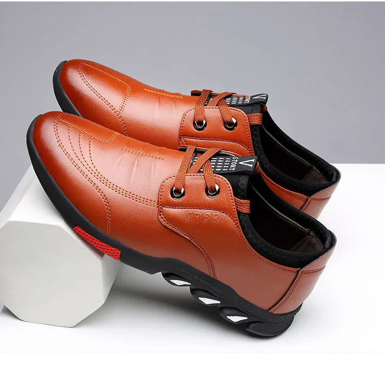 Leather Shoes Mens Leather Spring New Mens Business style-haven-vwag8