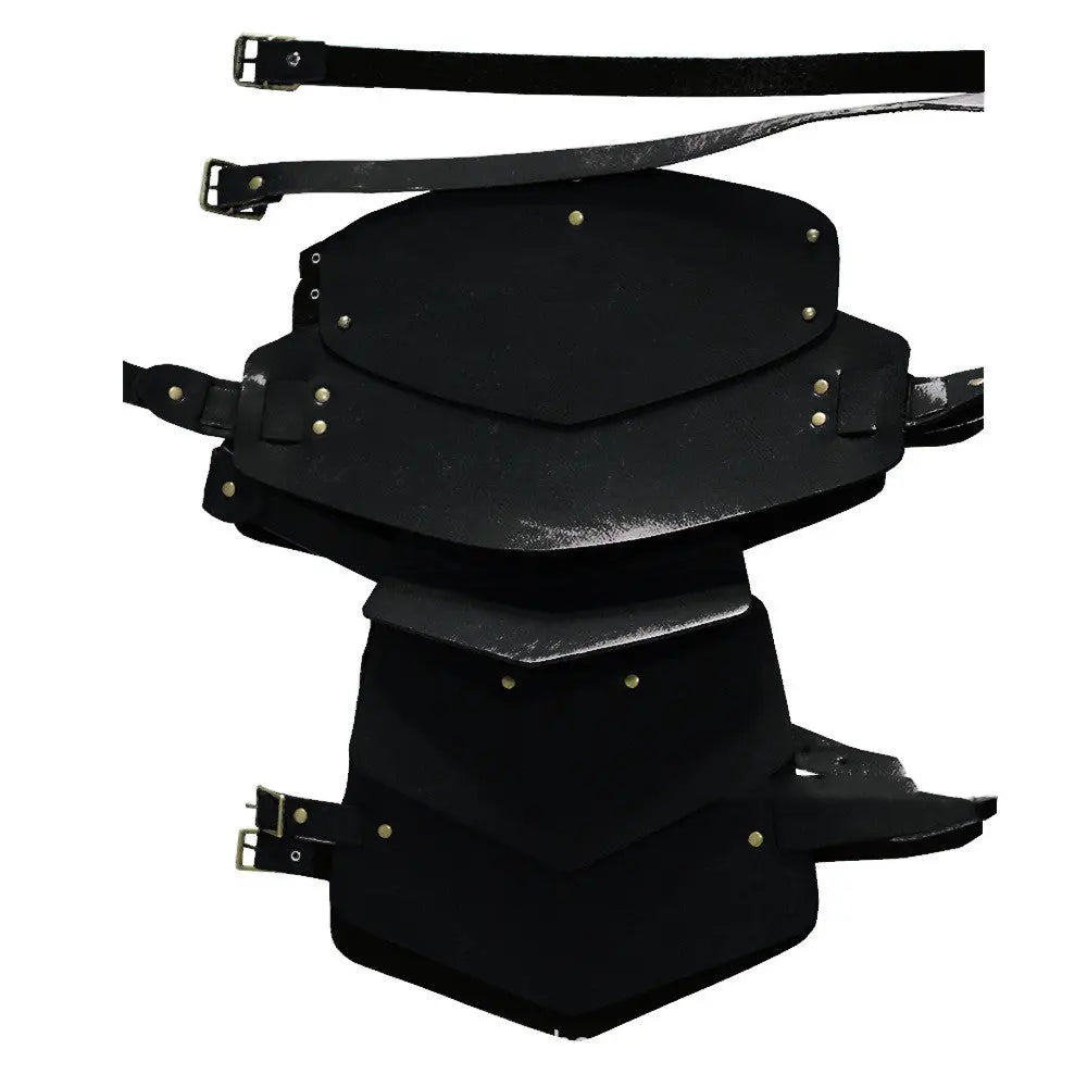 Men's Leather Bondage Jackets Multiple Straps Binding Bras Gear Hikes