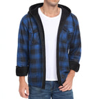 Men's Fleece-Lined Thickened Hooded Shirt style-haven-vwag8