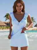 Women's High Waist Striped Blue Tankini Set Style Haven