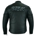 Mens Leather Motorcycle Jacket Riders Republic UK