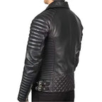 Mens Black Leather Jacket Riders Republic UK